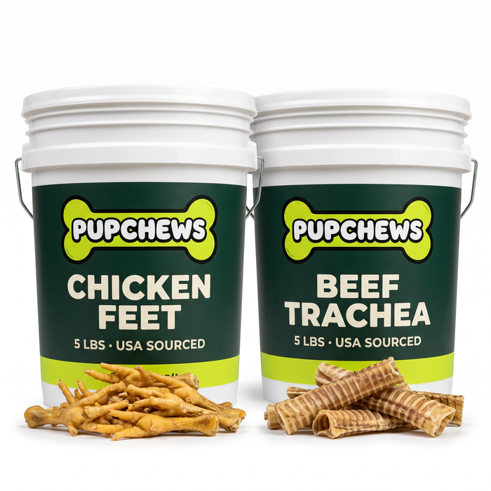 All Natural Dried Beef Trachea & Chiken Feet 10 POUNDS-(5lb each)